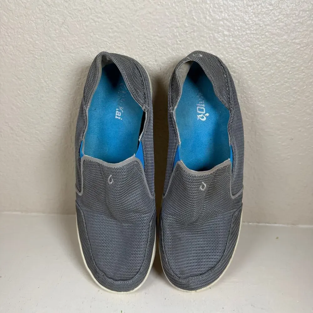 OluKai Nohea Mesh Slip-On Shoes Moisture Wicking Non-Slip Boat Beach Men’s Sz 11